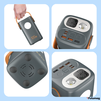 Повербанк GREENOE Portable Power Bank 60000mah 100w Black