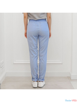 Брюки-слимы DOCLIKE SLIM DL233 Голубые