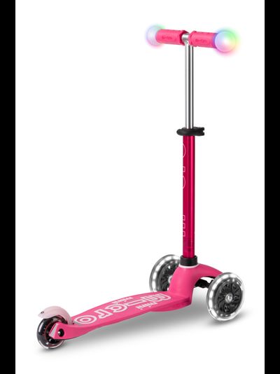Самокат Mini Micro Deluxe Magic розовый LED