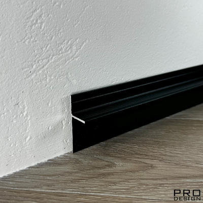 Теневой плинтус скрытого монтажа Pro Design Panel 7208 Черный Муар