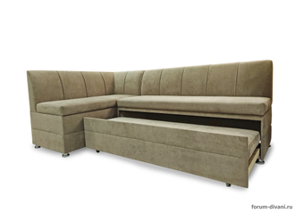 КУХОННЫЙ  уголок со спальным местом "Форум-8Д",  Союз-М Velvet Lux 52, Левый