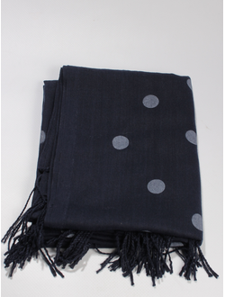 Палантин "Горохи "темно-синий