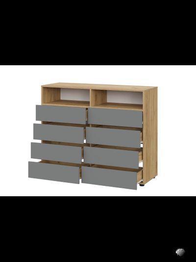 Абрау комод Дуб золотой/Графит