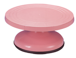 Пластиковый поворотный стол розовый