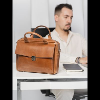 Сумка для ноутбука Terrazzo cognac (арт. 1031-03)