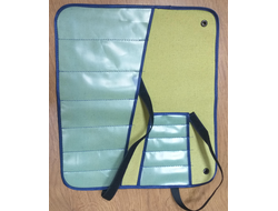 Сумка брезентовая с кармашками для гаечных ключей, 12 ячеек