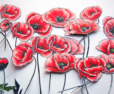 ФП штамп "Маки" 3