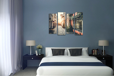 Модульная картина "Улочки города"