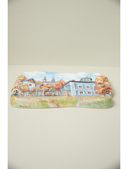 Городской сюжет осень (панно)