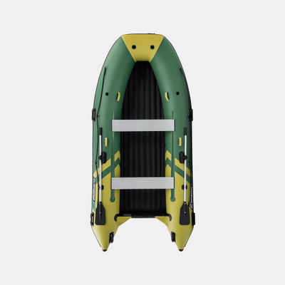 Моторная лодка GLADIATOR E380PRO зелено-оливковый сверху