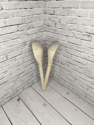 Ложки музыкальные в станке 190*60 мм деревянные без росписи