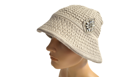 Вязаная итальянская шляпа из хлопка