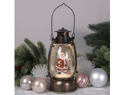 Новогодний фонарик старинная лампа 22см