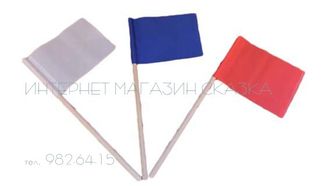 Набор флажков (3 шт.) цветов российского флага (красный, синий, белый)