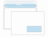 Конверт C5, 162х229мм, с/к, с окном белый