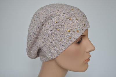 Вязаный берет Италия осень весна