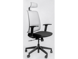 Офисное кресло Falto Neo NEO11 KAL/GY-BK, спинка серая/сидение черное/каркас черный