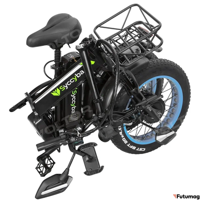 Электровелосипед SYCCYBA H1 (F10) DUAL 20AH синий