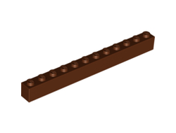 Brick 1 x 12, Reddish Brown (6112 / 4222627)