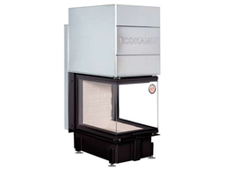 Каминная топка Дельта 700 Р три стекла подовое горение принтинг, Экокамин (Россия)