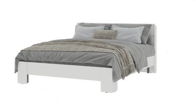 Спальня ХЕЛЕН - Кровать КР 03 Белый Шагрень/Белый Шагрень