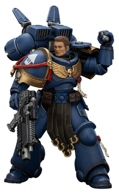 Гадриэль, сержант Ультрамаринов (Warhammer 40k, Spacemarine II) - КОЛЛЕКЦИОННАЯ ФИГУРКА 1/18 Ultramarines Collectors Edition - Sergeant Gadriel (JT01376) - JOYTOY