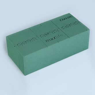 Губка флористическая "Оазис Классик" 23*11*8см (штучно)