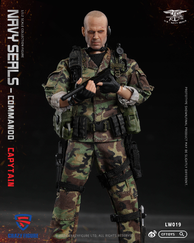 Капитан "морских котиков" США - Коллекционная фигурка 1/12 SCALE SEAL Special Assault Team Captain (LW019) - CRAZY FIGURE