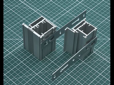 Анкерная пластина для крепления в проеме алюминиевых дверных коробок APK59-27 и APK-PH