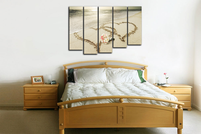 Модульная картина "Любовь на берегу"