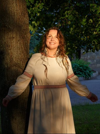 Платье &quot;Алёнушка&quot; с орнаментом