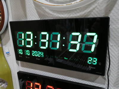 часы настенные электронные JH-4622 зеленые цифры