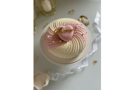 Муссовый торт "Голубая орхидея"