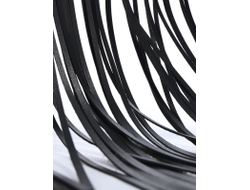 Bonny пояс с бахромой 80 Черный