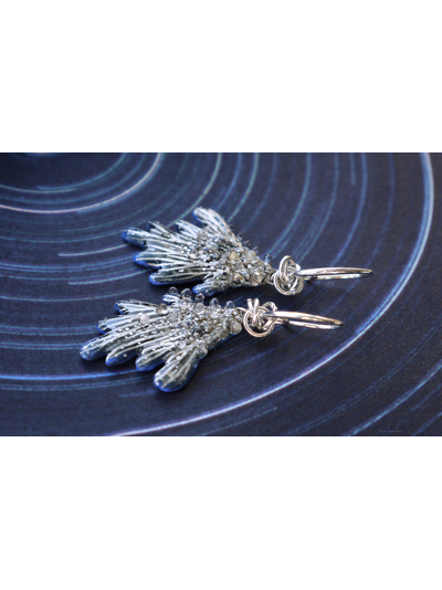 Серьги-крылья "Дитя звёздного моря", волшебное украшение-талисман