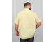 Классическая рубашка для мужчин большого размера арт. 145820-333 (цвет лимонный)  Размеры 74-78