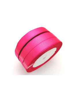 Лента атласная 12 мм, цвет малиновый арт. 14