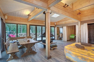 Баня из клееного бруса КБ-09, 90 м2