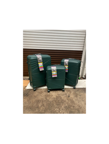 Комплект из 3х чемоданов Impreza Imperial Полипропилен S,M,L Темно-зеленый