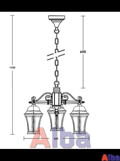 Astoria 470/3 2L BG Парковый светильник