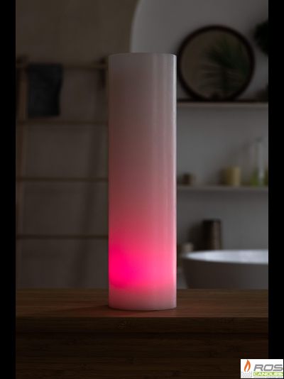 Гладкий парафиновый плафон для LED свечей - 9,2*35см