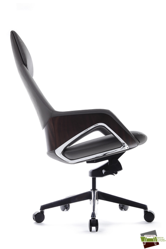 Кресло Aura FK005-A Антрацит (MB917) натуральная кожа 68*68*122-128