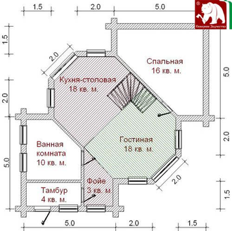 Проект 3-56, 110 кв.м., 8,5*8,5