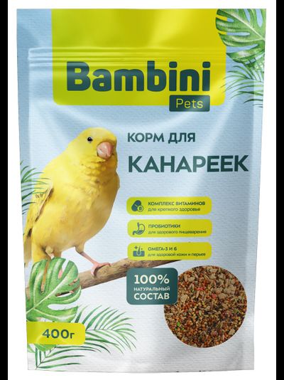 Bambini Pets (Бамбини Петс) корм для канареек, 400 г