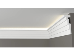 Потолочный плинтус DECOR-DIZAYN DD514, из дюрополимера, под покраску, ударопрочный, 2 метра