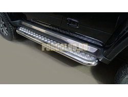 Пороги с площадкой 60,3 мм ТСС для Baic BJ40 2023-