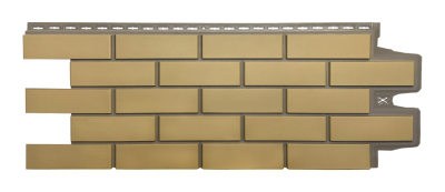 Фасадная панель "Клинкерный кирпич", цвет солома, серия элит