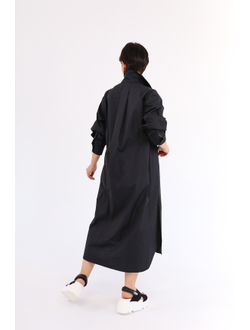 Платье-рубашка  (черный)