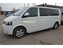 Защита штатного порога (длинная база) d60 для Volkswagen T5 Caravelle (2009-2015)