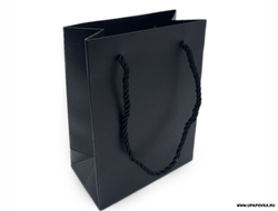 Пакет ламинированный «Чёрный» 12 х 15 х 5,5 см